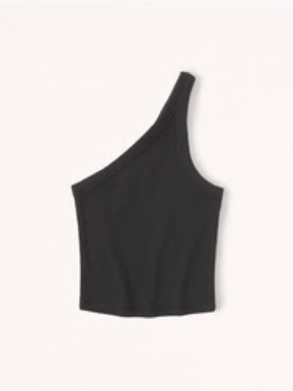 A&F One-Shoulder Black Tank Top